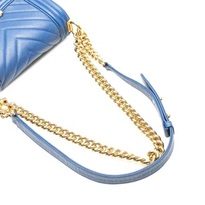 Pre-owned Chanel Blue Leather Shoulder Bag ()