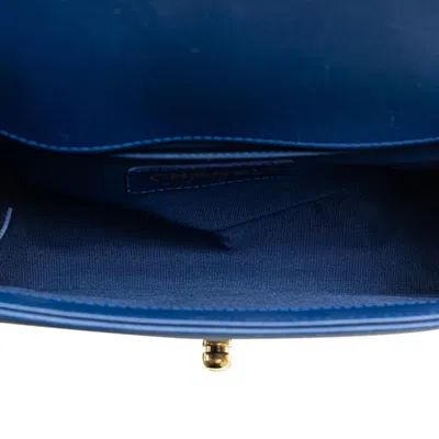Pre-owned Chanel Blue Leather Shoulder Bag ()