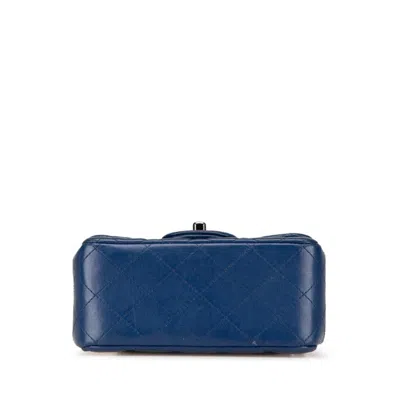Pre-owned Chanel Matelasse Navy Leather Shoulder Bag ()