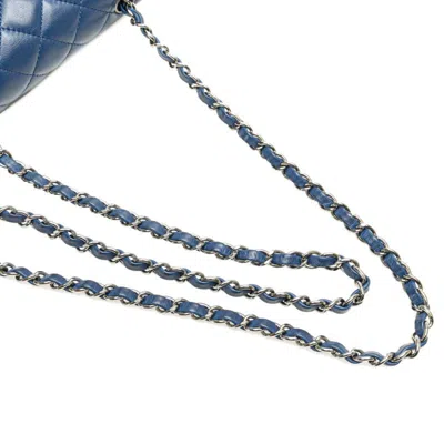 Pre-owned Chanel Matelasse Navy Leather Shoulder Bag ()
