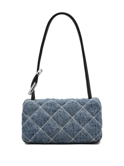 Marc Jacobs Quilted Chain Strap Top Handle Shoulder Bag In Blue