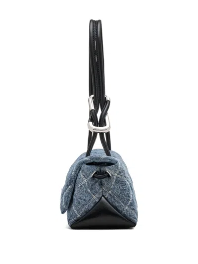 Marc Jacobs Quilted Chain Strap Top Handle Shoulder Bag In Blue