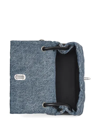 Marc Jacobs Quilted Chain Strap Top Handle Shoulder Bag In Blue