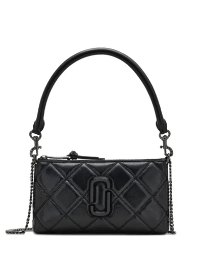 Marc Jacobs The Quilted Utility Snapshot Cross Body Bag In Black