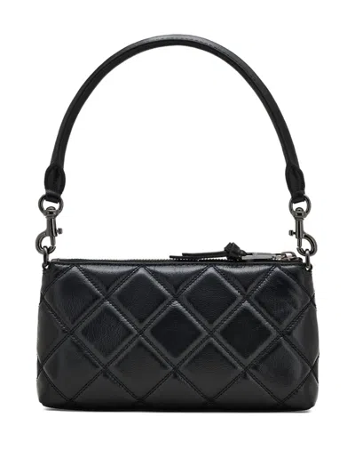 Marc Jacobs The Quilted Utility Snapshot Cross Body Bag In Black