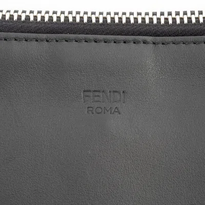 Pre-owned Fendi Black Leather Clutch Bag ()