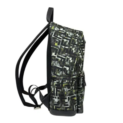 Pre-owned Fendi Black Multi-color Nylon Backpack ()