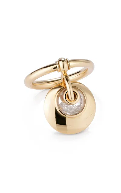 Moritz Glik Marcel Flip 18k Yellow Gold Diamond Ring