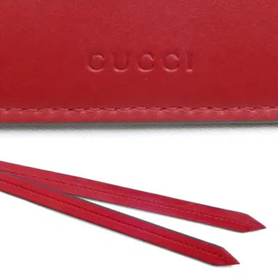 Pre-owned Gucci Beige Pink Red Color Suede Gg Supreme Clutch Bag () In Multi