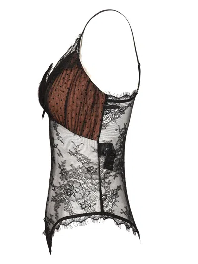 Self-portrait Bodysuit Made Of Polyester Blend