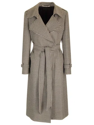 Tagliatore Coat With Houndstooth Pattern
