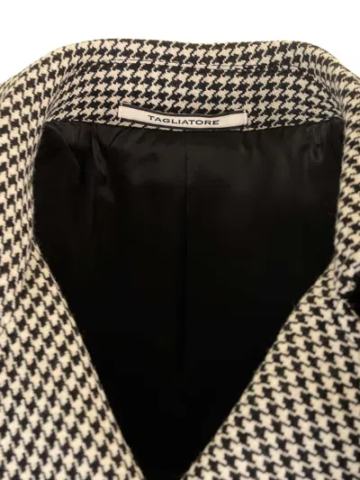 Tagliatore Coat With Houndstooth Pattern