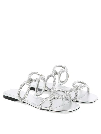 Valentino Chain 1967 Crystal Embellished Sandals