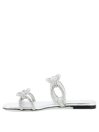 Valentino Chain 1967 Crystal Embellished Sandals