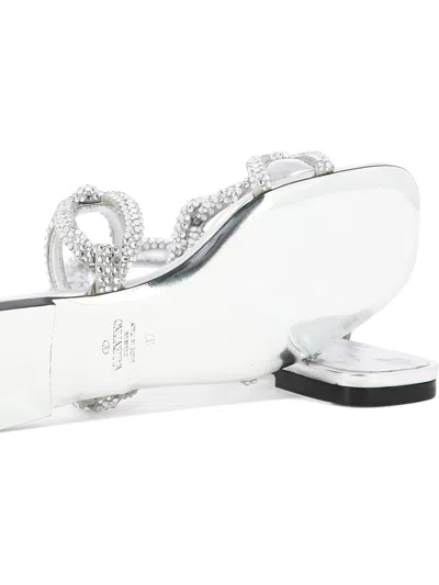 Valentino Chain 1967 Crystal Embellished Sandals