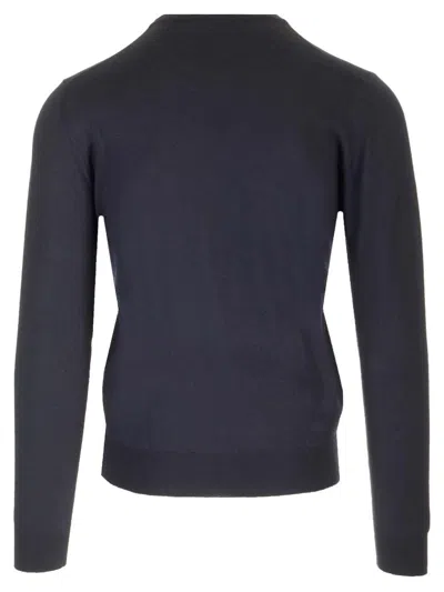 Mauro Ottaviani Crewneck Sweater In Wish Wool Knitwear Blue