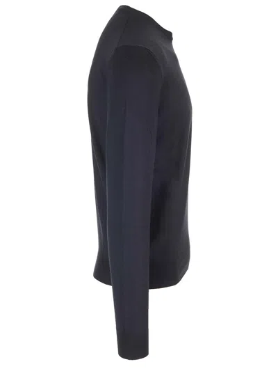 Mauro Ottaviani Crewneck Sweater In Wish Wool Knitwear Blue
