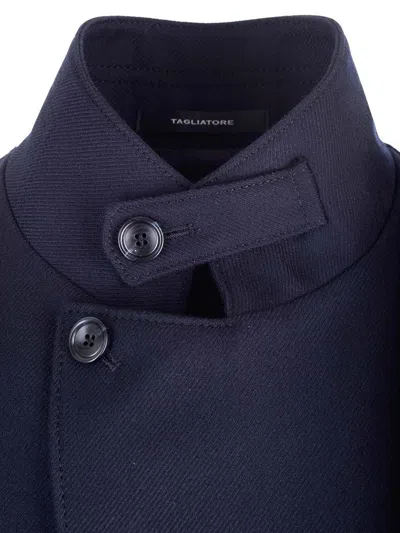 Tagliatore High-collar Long-sleeved Coat