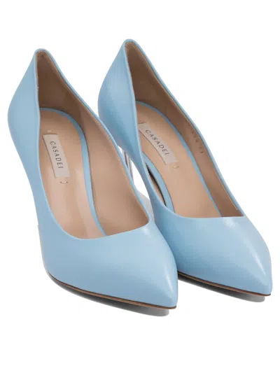 Casadei Pointed Toe Heeled Shoes In Blue