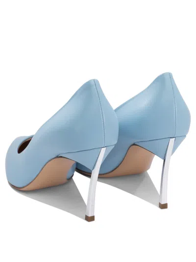 Casadei Pointed Toe Heeled Shoes In Blue