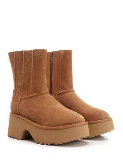 Ugg High Ankle Boot With Platform Scarpe Basse Brown