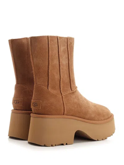 Ugg High Ankle Boot With Platform Scarpe Basse Brown