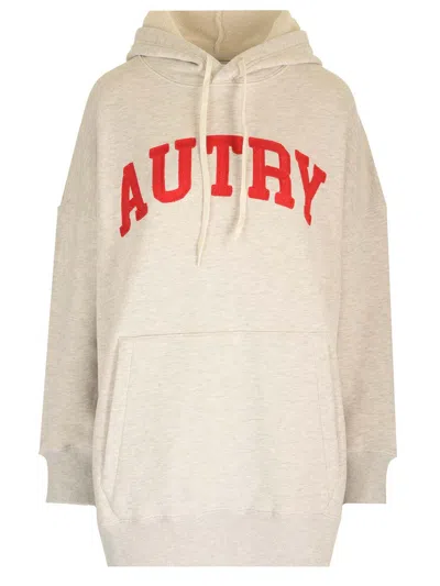 Autry Hoodie Dress Sweatshirts Grey
