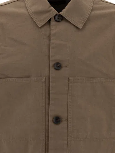 Vince Collared Design Large Pockets Long Sleeves