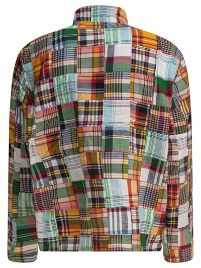 Beams Swing Patchwork Madras Jackets Green