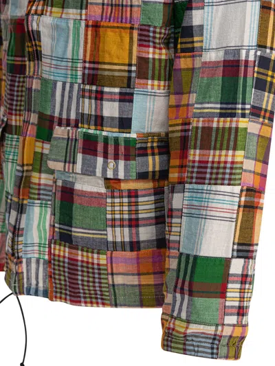Beams Swing Patchwork Madras Jackets Green