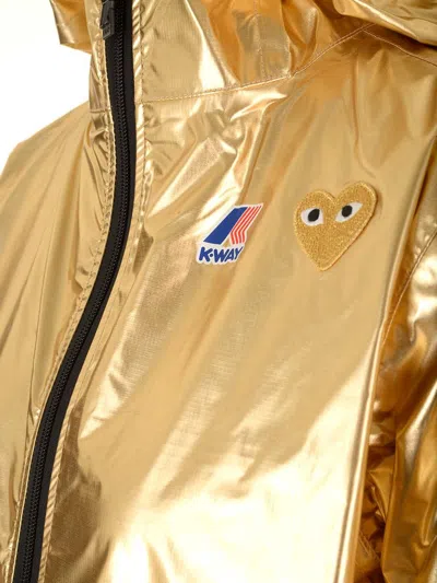 Comme Des Garçons Play K-way Jacket Jackets Gold