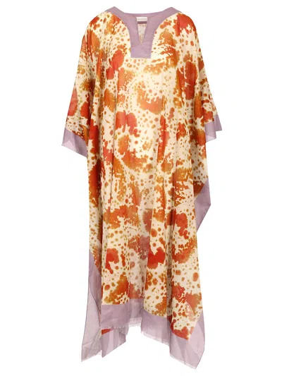 Dries Van Noten Kaftan Dress Dresses Multicolor