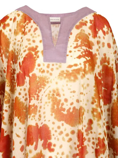 Dries Van Noten Kaftan Dress Dresses Multicolor