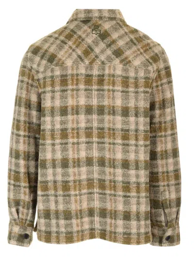 Isabel Marant Checkered Knit Jacket Brushed Finish