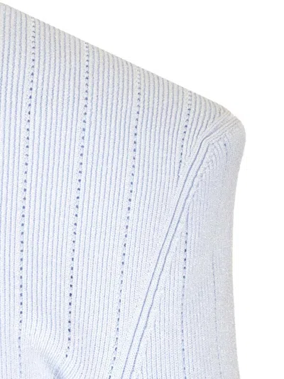 Balmain Knit Jumper Knitwear Light Blue