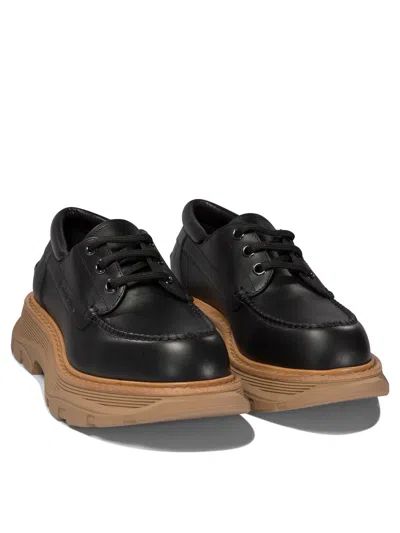 Alexander Mcqueen Leather Lace-up Shoes With Chunky Sole
