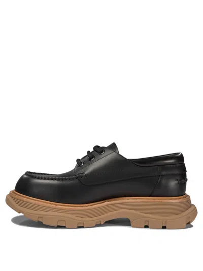 Alexander Mcqueen Leather Lace-up Shoes With Chunky Sole