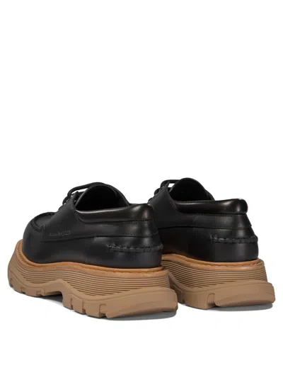 Alexander Mcqueen Leather Lace-up Shoes With Chunky Sole