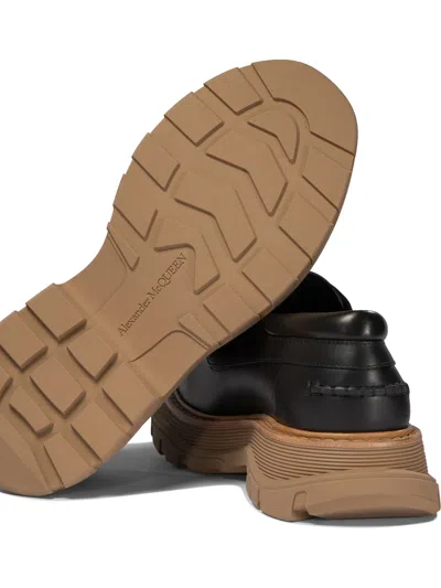 Alexander Mcqueen Leather Lace-up Shoes With Chunky Sole