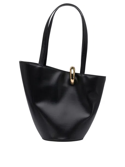 Jacquemus The Medium Bambola Asymmetric Leather Bucket Bag