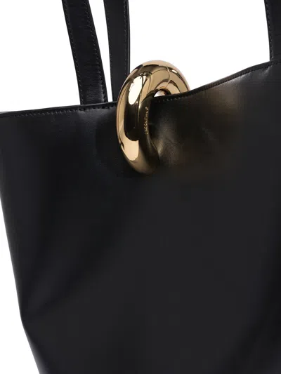 Jacquemus The Medium Bambola Asymmetric Leather Bucket Bag