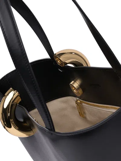 Jacquemus The Medium Bambola Asymmetric Leather Bucket Bag