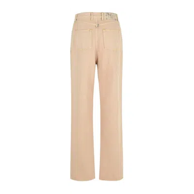 Golden Goose Relaxed-fit Trousers With Five-pocket Design And Star Embellishments