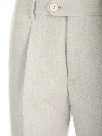 Brunello Cucinelli Leisure Fit Trousers Grey