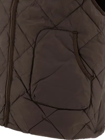 Hiking Patrol Light Down Vest Jackets Brown