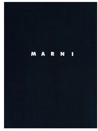 Marni Crew Neck Short Sleeves In Black
