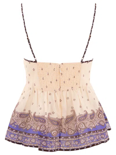 Zimmermann Maxine Plunge Cami Tops Purple