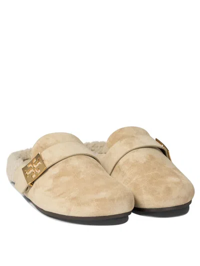 Tory Burch Mules Mellow In Shearling Color Taupe