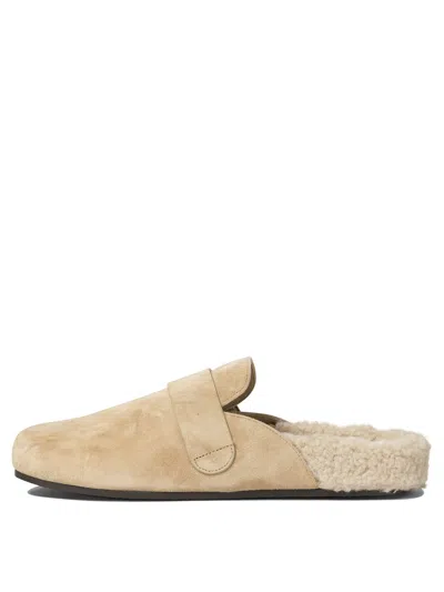 Tory Burch Mules Mellow In Shearling Color Taupe