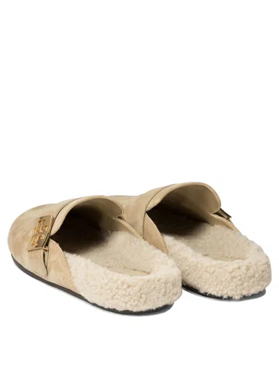 Tory Burch Mules Mellow In Shearling Color Taupe